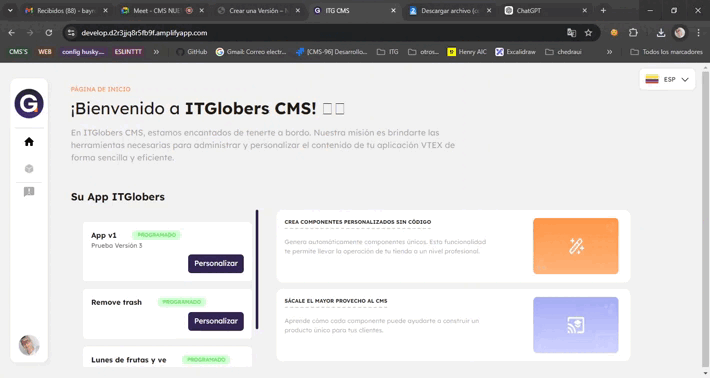 Crear version 1