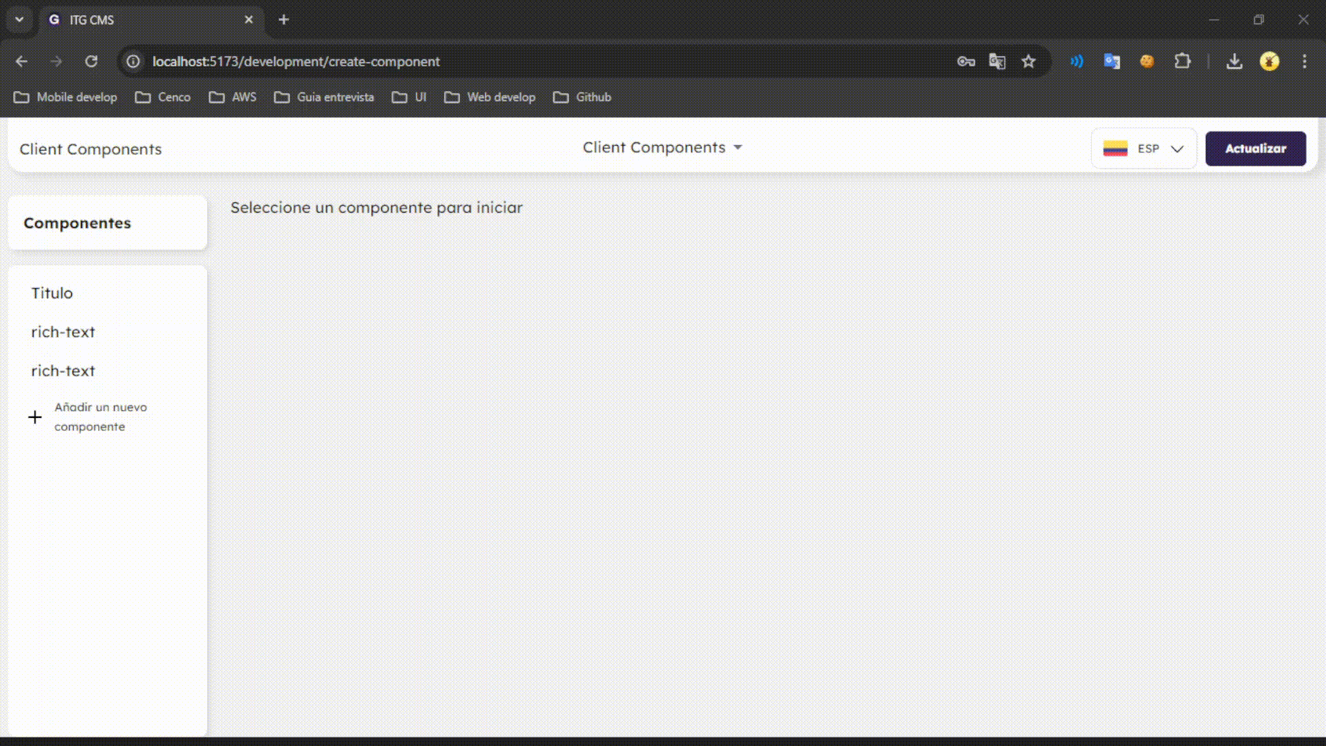 Editar interface