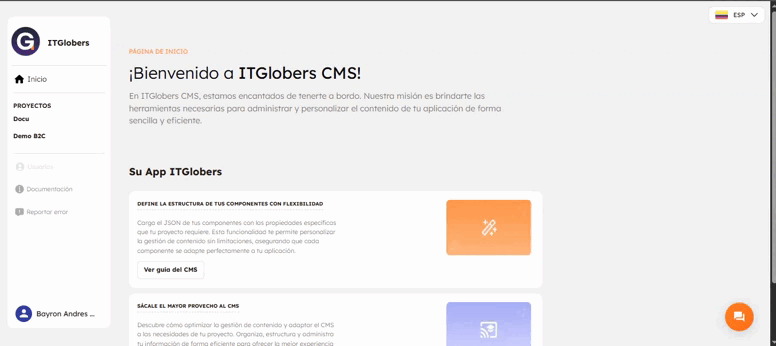 flujo visualizador de proyecto