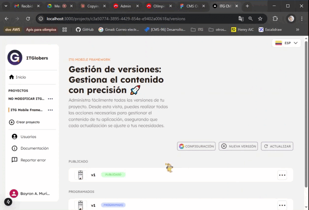 Modificar y guardar proyecto